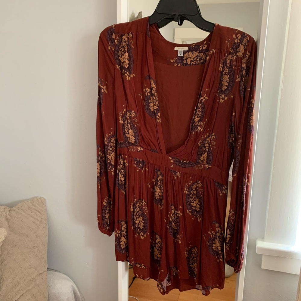 Deep V Écote romper dress from Urban Outfitters